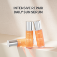Load image into Gallery viewer, IDENEL 🌞 INTENSIVE REPAIR DAILY SUN SERUM, 3 lightweight bottles for sun protection & skin hydration.
